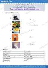 Đề thi học kì 2 Tiếng Anh 3 Explore Our World - Đề số 4